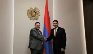 Ալեն Սիմոնյանը և Դեյվիդ Ալենը քննարկել են հետագա փոխգործակցությանը վերաբերող հարցեր | 1lurer.am