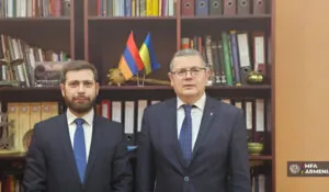 Վահան Կոստանյանը և Օլեկսանդր Մերեժկոն քննարկել են Հայաստան-Ուկրաինա համագործակցության օրակարգը