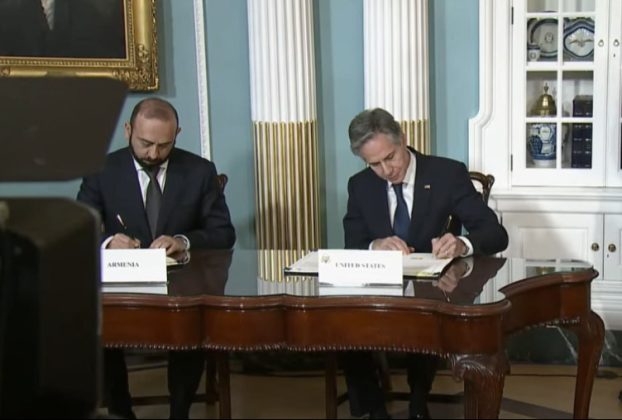 Հայաստանի և ԱՄՆ-ի միջև ստորագրվեց ռազմավարական գործընկերության մասին փաստաթուղթը