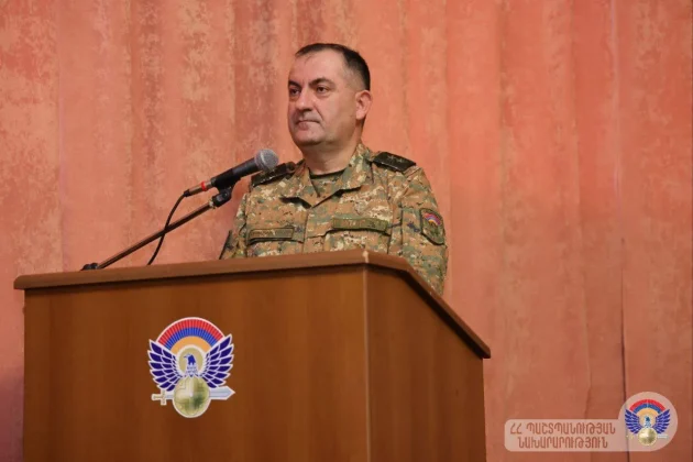 ԶՈՒ ԳՇ պետ, գեներալ-լեյտենանտ Էդվարդ Ասրյանը հանդիպել է Կոտայքի մարզի տարածքային պաշտպանության բրիգադին կցագրված պահեստազորայինների հետ
