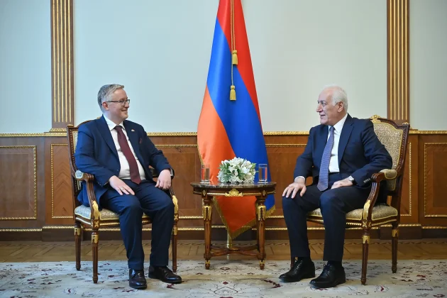 Նախագահ Վահագն Խաչատուրյանն ընդունել է Հայաստանում Կանադայի արտակարգ և լիազոր դեսպան Էնդրյու Թըրներին