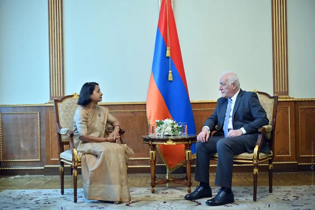 Նախագահ Վահագն Խաչատուրյանն ընդունել է Հայաստանում Հնդկաստանի դեսպան Նիլակշի Սահա Սինհային | shantnews.am