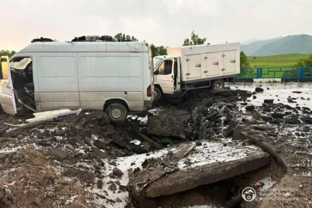 Երևան-Սևան ճանապարհին կայծակի հարվածից վնասված կամուրջը վերականգնվել է