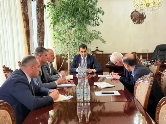 Գեղարքունիքի մարզպետի մոտ քննարկվել են ջրային ռեսուրսների և կեղտաջրերի կառավարման գործընթացների բարելավմանն ուղղված հարցեր