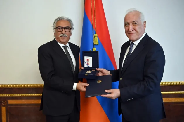 ՀԲԸՄ նախագահը պարգևատրվել է «Հայրենիքին մատուցած ծառայությունների համար» 1-ին աստիճանի շքանշանով | armenpress.am
